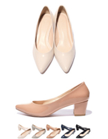 5cmスクエアヒールパンプス