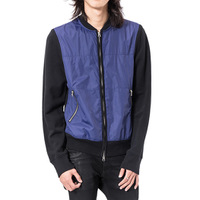 AcneStudios アクネストゥディオズ ジャンパー 41835 ブラック＆パープル系 メンズ XSサイズ 配色がポイント