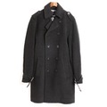 Pコート L バーバリーブラックレーベル 01000093 BURBERRY BLACK LABEL ブラック メンズ