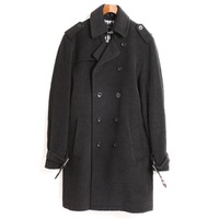 Pコート L バーバリーブラックレーベル 01000093 BURBERRY BLACK LABEL ブラック メンズ