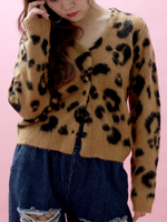WC/レオパード柄カーディガン