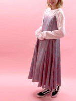 WC/柄サテンワンピース