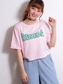 WEGO/サガラワッペンロールアップTシャツ