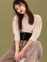 WEGO/パワショルラメTシャツ
