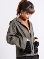 WEGO/ファーポケットミリタリーパーカー