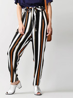 WEGO/リボンアンクルテーパードパンツ