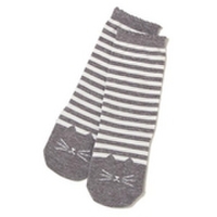 【28%OFF】ネコ×ボーダーソックス