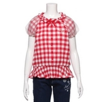 【50%OFF】ギンガムチェック柄ブラウス