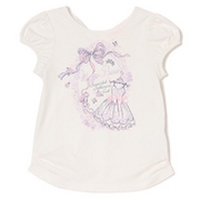 【50%OFF】バレエプリントパフスリーブTシャツ
