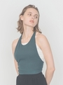 【emmi yoga】タンク&カップインキャミソールセット/GRN