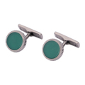 【新品】 カフス 1.3×1.3cm バーバリー 48979 BURBERRY グリーン系 メンズ