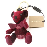 【新品】 キーホルダーテディベア バーバリー y-000885 BURBERRY ボルドー系 メンズ
