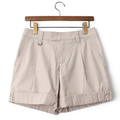 【新品】 ショートパンツ 38 バーバリーロンドン 49876 BURBERRY LONDON グレー系 レディース