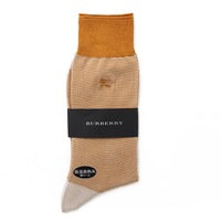 【新品】 ソックス 靴下 25〜26 バーバリー 51963 BURBERRY ベージュ系 メンズ