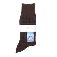 【新品】 ソックス 靴下 25〜27 バーバリー 50498 BURBERRY ブラウン系 メンズ