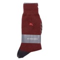 【新品】 ソックス 無地 25〜26cm バーバリーロンドン 70311 BURBERRY LONDON レッド メンズ