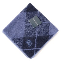 【新品】 タオルハンカチ  バーバリー 60405 BURBERRY ネイビー系 レディース