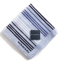 【新品】 タオルハンカチ　ボーダー  バーバリーロンドン 67459 BURBERRY LONDON ブルー レディース