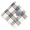 【新品】 チェック　ハンカチ  バーバリー 72625 BURBERRY ホワイト メンズ