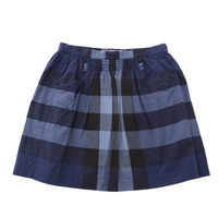 【新品】 チェックスカート 12Y(152cm) バーバリーロンドン 47573 BURBERRY LONDON ネイビー系 ガールズ