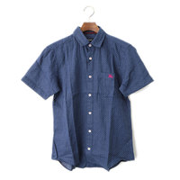 【新品】 ドット柄シャツ 1 バーバリーブラックレーベル 50389 BURBERRY BLACK LABEL ネイビー系 メンズ