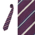 【新品】 ネクタイ（ストライプ）  バーバリーロンドン 50070 BURBERRY LONDON パープル系 メンズ