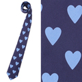 【新品】 ネクタイ（ハート柄）  バーバリーロンドン y-000687 BURBERRY LONDON ブルー系×ネイビー系 メンズ