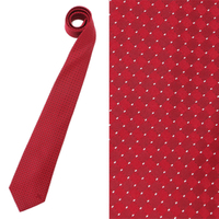 【新品】 ネクタイ（織り柄）  バーバリーロンドン y-000706 BURBERRY LONDON レッド系 メンズ