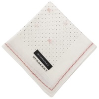【新品】 ハンカチ  バーバリー 60302 BURBERRY ホワイト系 レディース