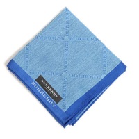 【新品】 ハンカチ 英字  バーバリー 71605 BURBERRY ブルー メンズ