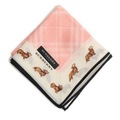 【新品】 ハンカチ 犬  バーバリー 71572 BURBERRY ピンク メンズ