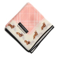 【新品】 ハンカチ 犬  バーバリー 71572 BURBERRY ピンク メンズ
