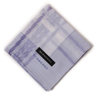【新品】 ハンカチ 大判サイズ バーバリーロンドン 59390 BURBERRY LONDON パープル系 レディース