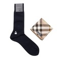 【新品】 ハンカチ　ソックスセット 25〜26 バーバリー 66075 BURBERRY ベージュ メンズ