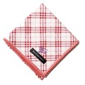 【新品】 ハンカチ　チェック  バーバリーロンドン 68742 BURBERRY LONDON レッド レディース