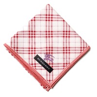【新品】 ハンカチ　チェック  バーバリーロンドン 68742 BURBERRY LONDON レッド レディース