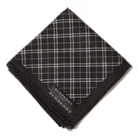 【新品】 ハンカチ　チェック  バーバリーロンドン 68908 BURBERRY LONDON グレー レディース