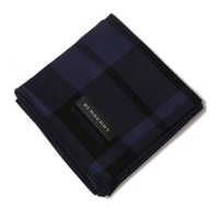 【新品】 ハンカチ　チェック  バーバリーロンドン 68955 BURBERRY LONDON ネイビー レディース