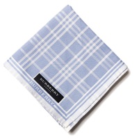 【新品】 ハンカチ　ライン  バーバリーロンドン 68803 BURBERRY LONDON ブルー レディース