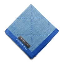 【新品】 ハンカチ　ロゴ  バーバリーロンドン 68989 BURBERRY LONDON ブルー レディース