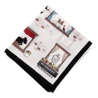 【新品】 ハンカチ　犬  バーバリーロンドン 66159 BURBERRY LONDON ホワイト レディース