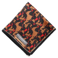 【新品】 ハンカチ　犬  バーバリーロンドン 69191 BURBERRY LONDON ブラウン レディース
