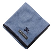 【新品】 ハンカチ　無地  バーバリーロンドン 69157 BURBERRY LONDON ブルー レディース