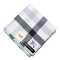 【新品】 ハンカチ　綿麻  バーバリーロンドン 66150 BURBERRY LONDON ブルー レディース