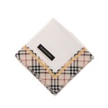 【新品】 ハンカチ（チェック）  バーバリー 50527 BURBERRY オフホワイト系×ベージュ系 メンズ