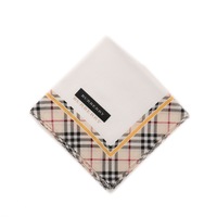 【新品】 ハンカチ（チェック）  バーバリー 50527 BURBERRY オフホワイト系×ベージュ系 メンズ