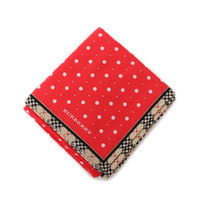 【新品】 ハンカチ（ドット）  バーバリー 51414 BURBERRY レッド系 レディース