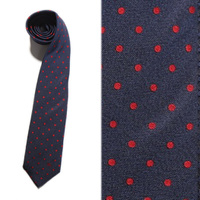 【新品】 バーバリーブラックレーベル ドットネクタイ 34573bur ネイビー系 メンズ スーツスタイルのアクセントに