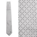 【新品】 ブラックレーベル クレストブリッジ ドットシルクネクタイ  68002 BLACK LABEL CRESTBRIDGE シルバー メンズ