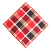 【新品】 ブルーレーベル クレストブリッジ クレストブリッジチェック　薄手　ハンカチ  76435 BLUE LABEL CRESTBRIDGE レッド レディース